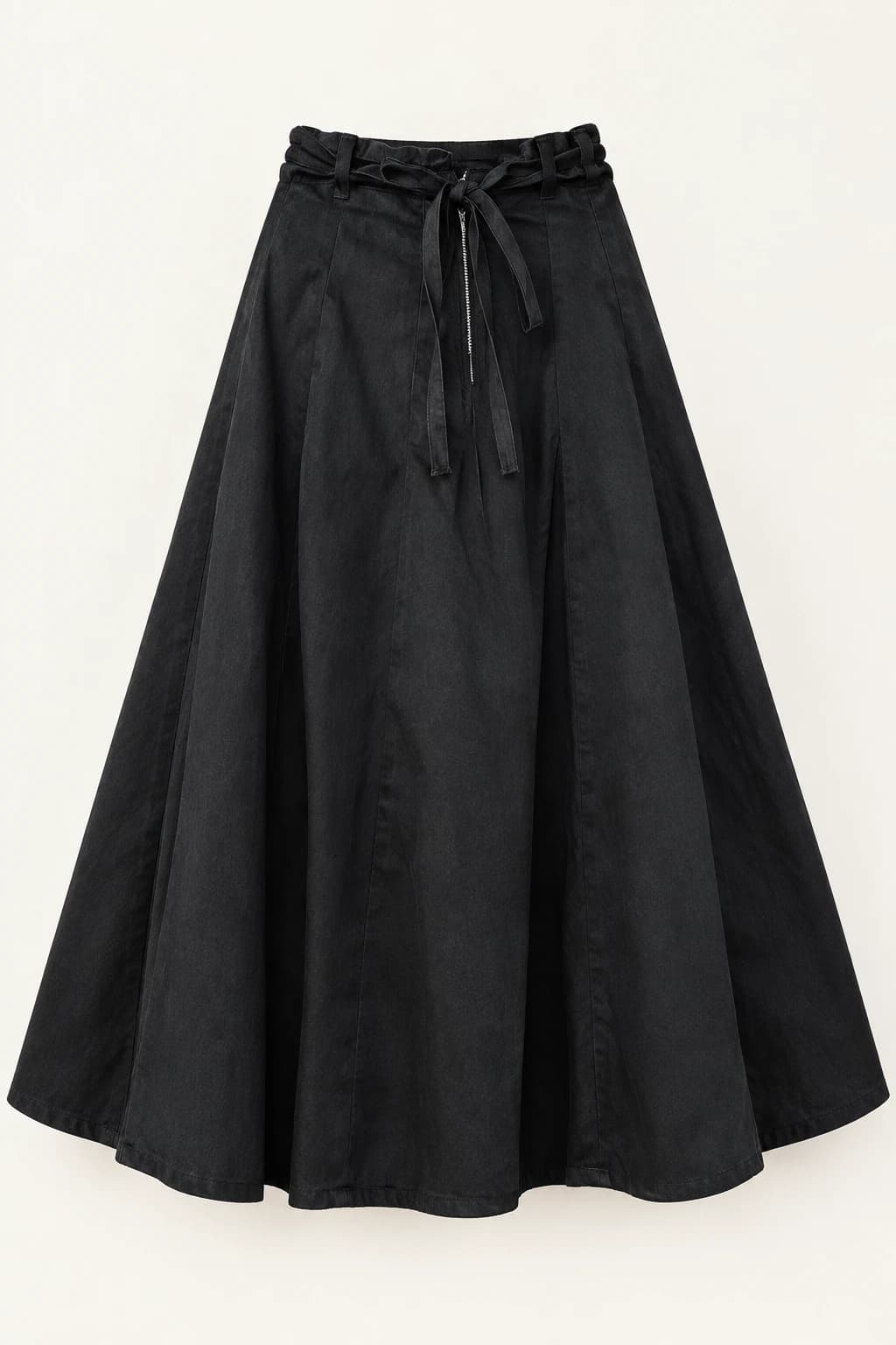 Black Denim Skirt